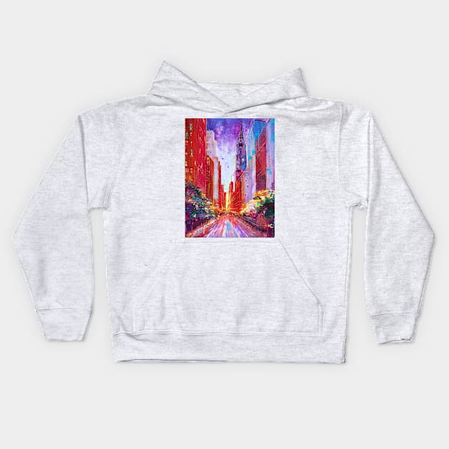 Lexington Avenue Kids Hoodie by NataliaShchip